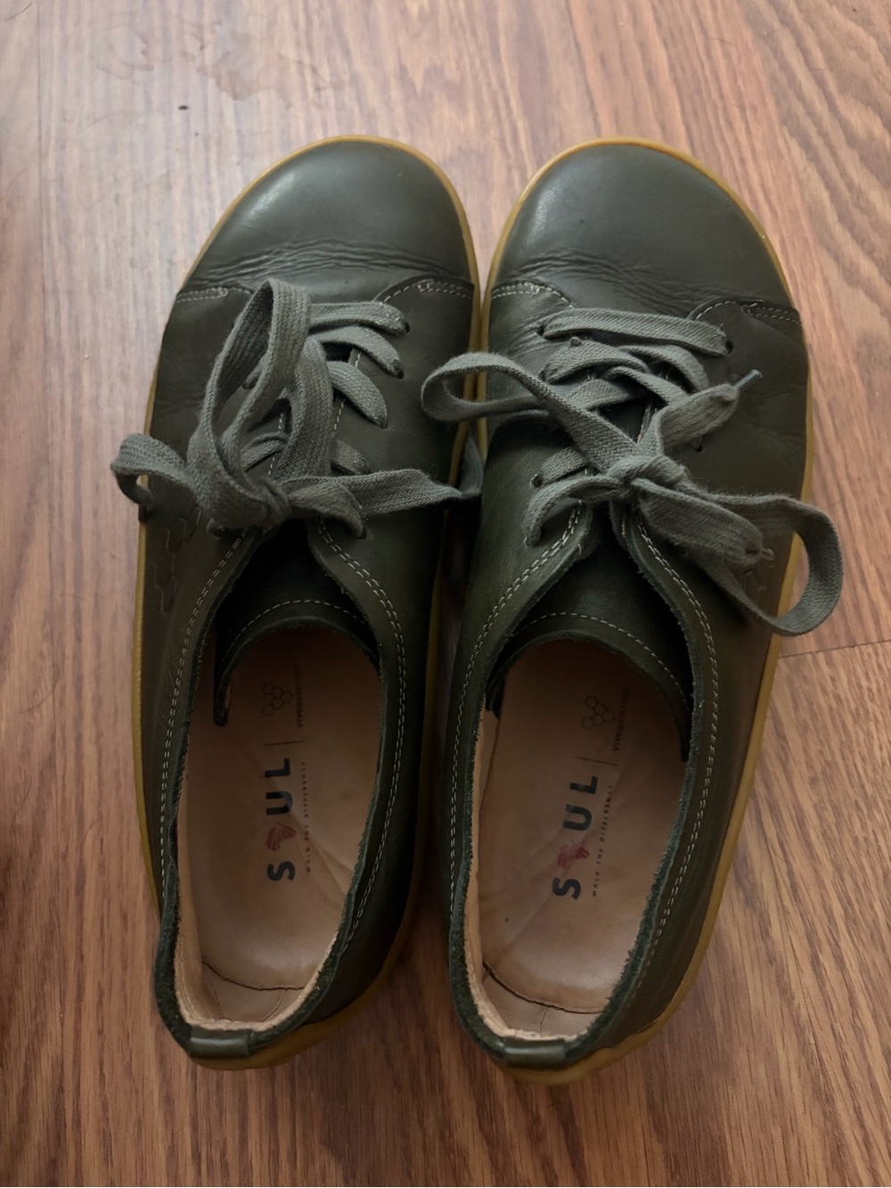 Women’s Addis Soul Green Leather Shoes - Picture 6 of 8